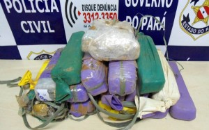 A droga apreendida em São Geraldo do Araguaia veio, segundo o acusado de tráfico, do Tocantins